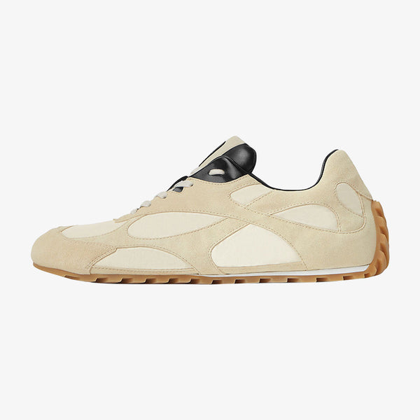 Beige-Black Low-Top Sneakers Unisex