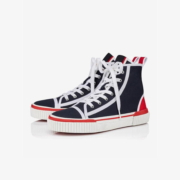 Navy High Top Sneakers Trainers - ARNO CONTI