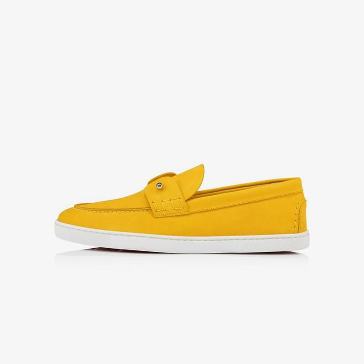 Yellow Suede Loafers - ARNO CONTI