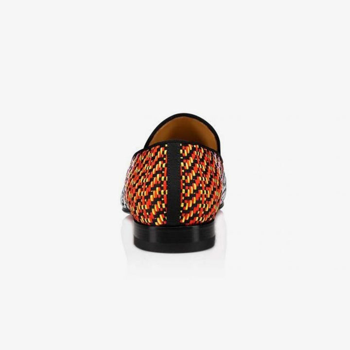 Woven Loafers Colorful Flat Shoes - ARNO CONTI