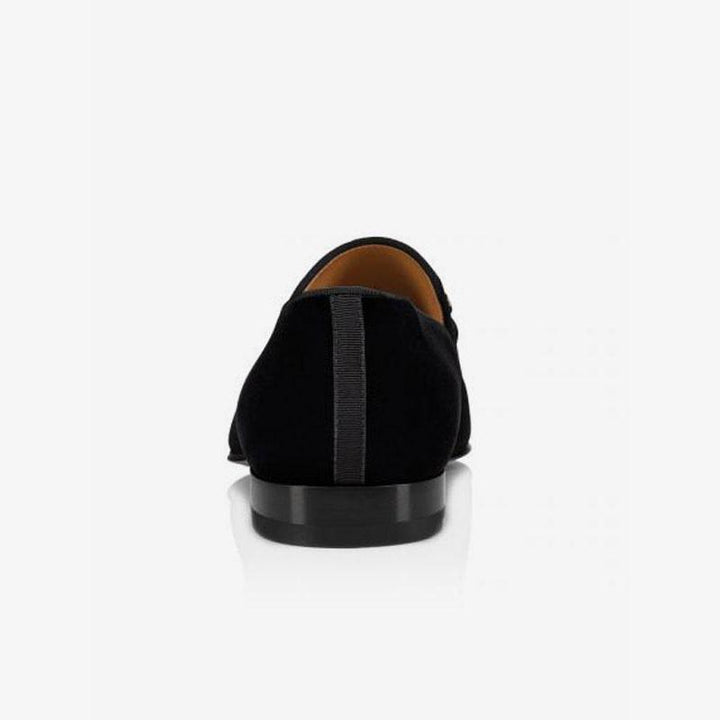 Men's Black Loafers Suede Leather - ARNO CONTI