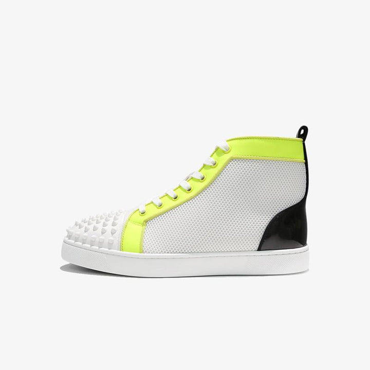 Artwork Rivets High Top Sneakers - ARNO CONTI