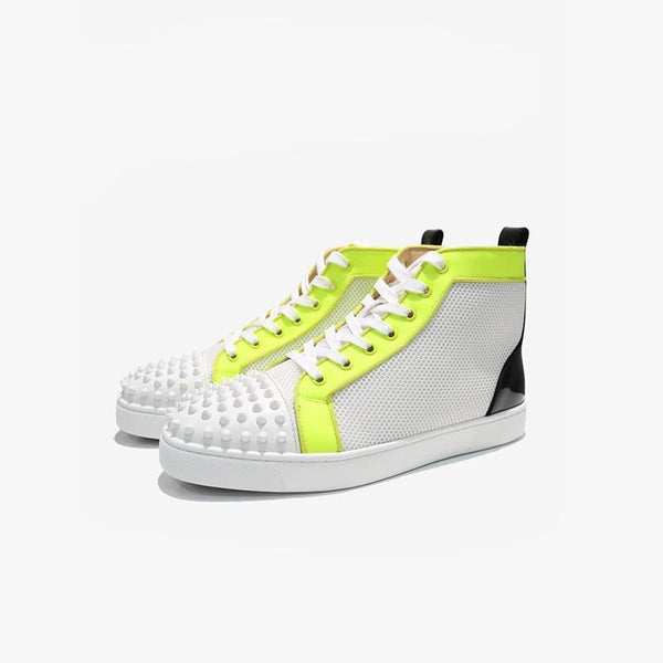 Artwork Rivets High Top Sneakers - ARNO CONTI