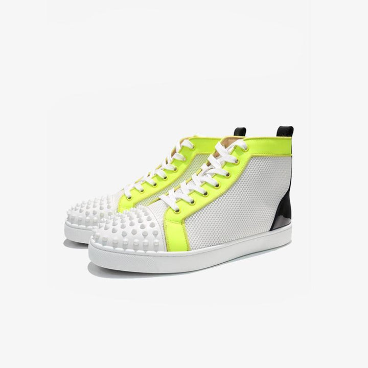 Artwork Rivets High Top Sneakers - ARNO CONTI
