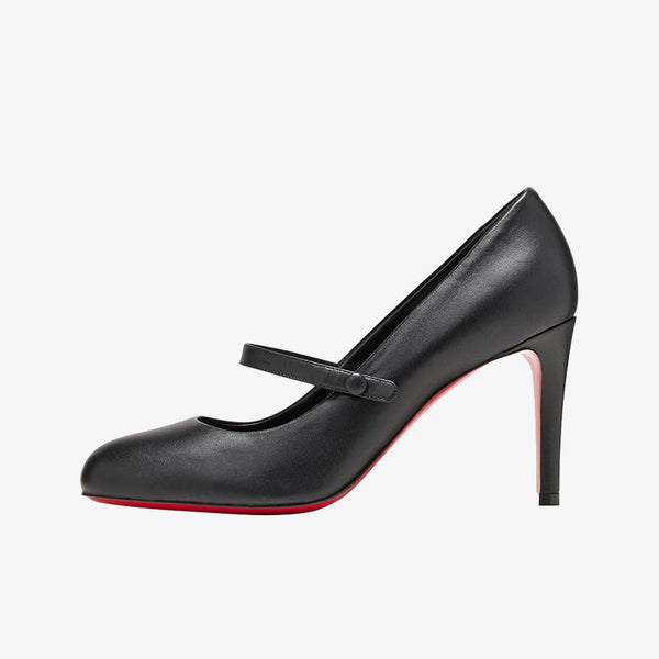 Unique Black Smooth Leather Pumps - ARNO CONTI