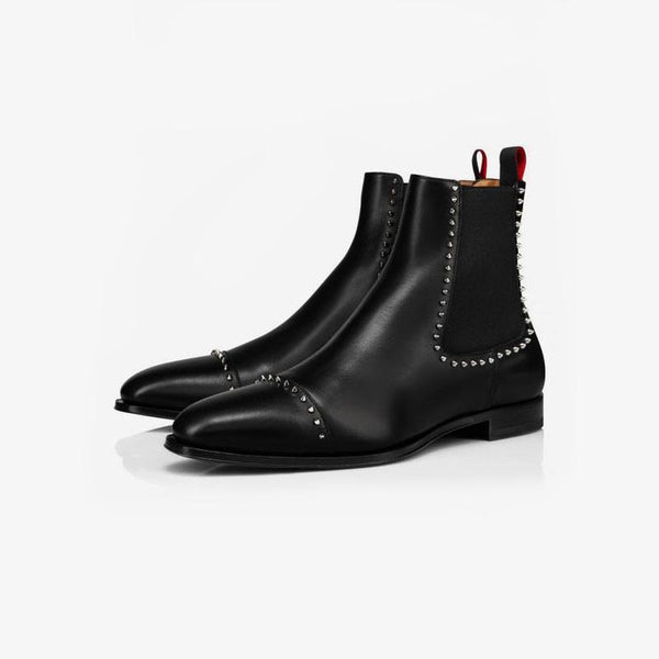 Tangible Silver-Tone Spikes Boots - ARNO CONTI