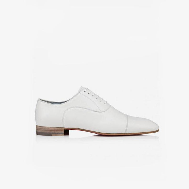 Classic White Leather Oxford Dress Shoes - ARNO CONTI