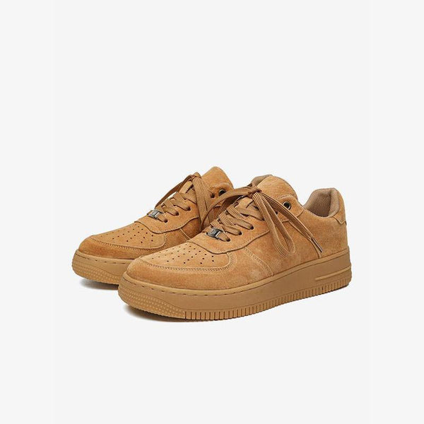Lace Up Round Toe Brown Sneakers - ARNO CONTI