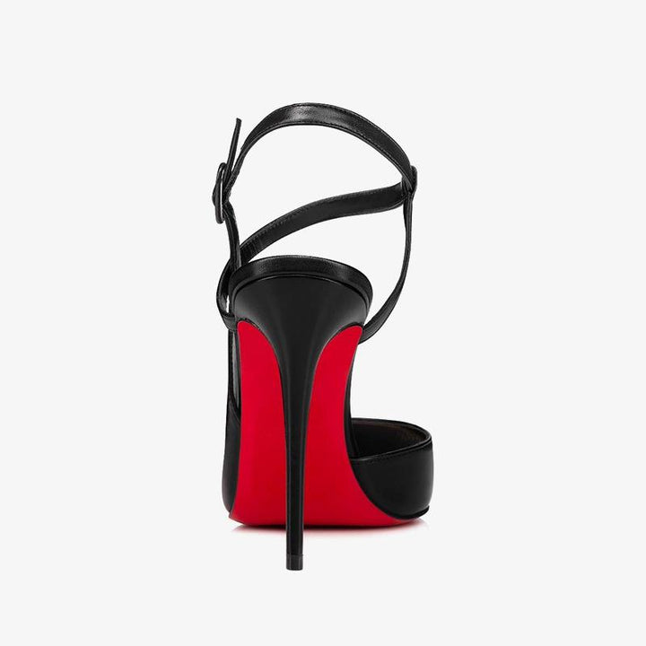 Glossy Leather Stiletto Pumps - ARNO CONTI