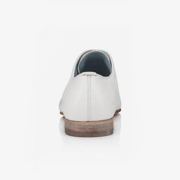 Classic White Leather Oxford Dress Shoes - ARNO CONTI
