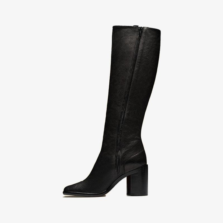 Vintage Soft Leather Knee-High Boots - Arno Conti Shoe