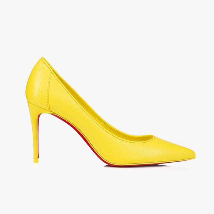 Yellow Calf Leather Pump - ARNO CONTI