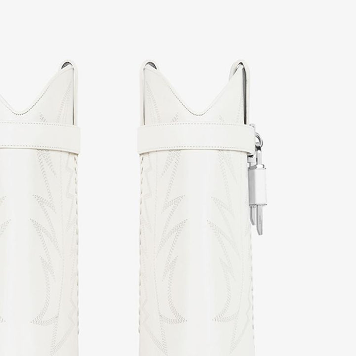 White Ankle Boots 100 mm - Arno Conti Shoe