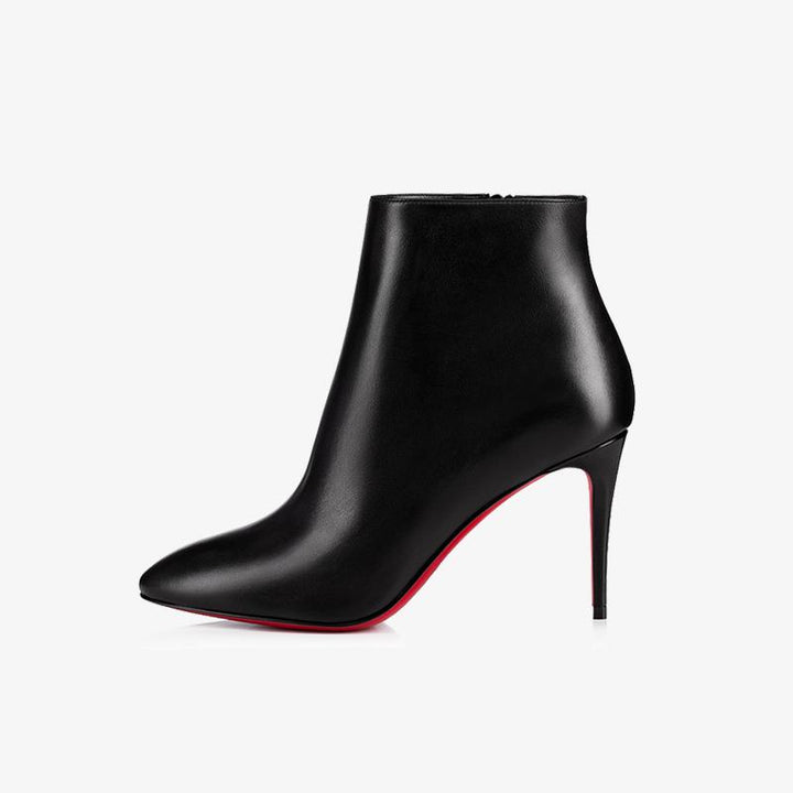 Black Calfskin Ankle Boots - ARNO CONTI