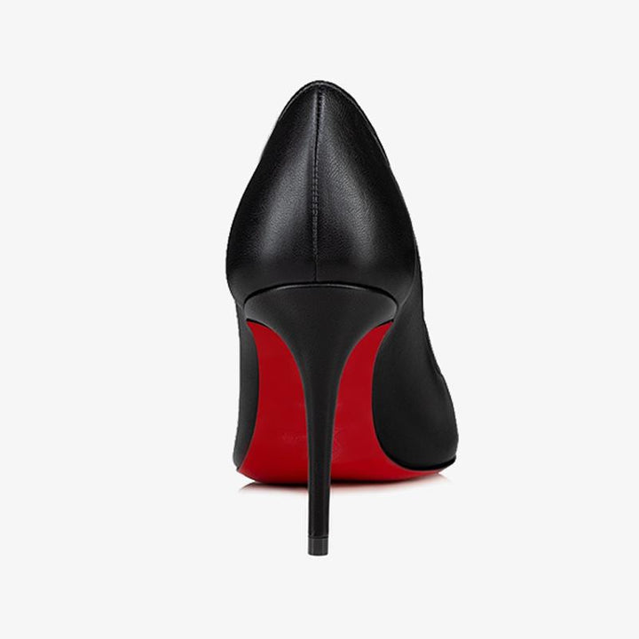 Black Calf Leather Sporty Pump - ARNO CONTI