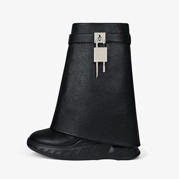 Black Calfskin Ankle Boots 80mm - Arno Conti Shoe