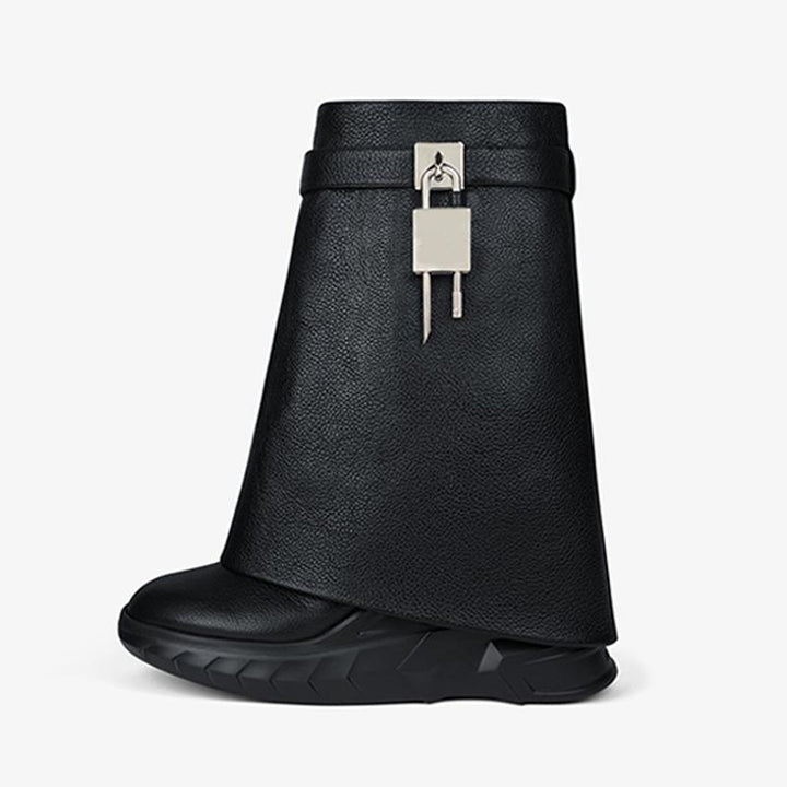 Black Calfskin Ankle Boots 80mm - Arno Conti Shoe